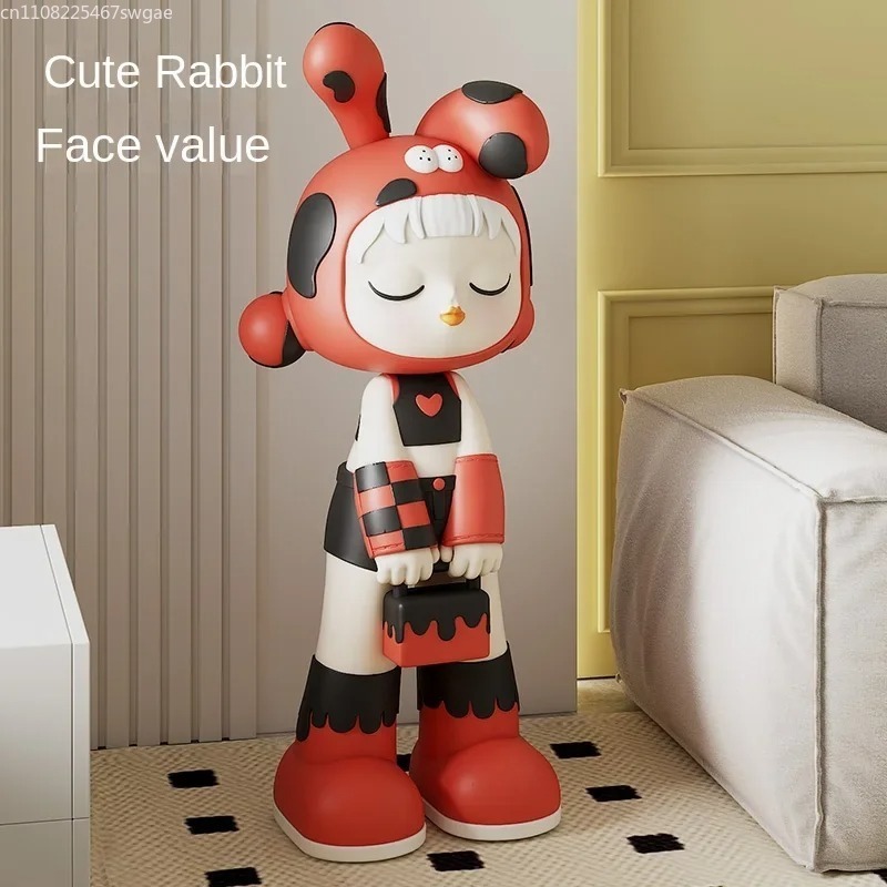 Art Craft Accessories - Art Cartoon Girl Statue Indoor Fashion