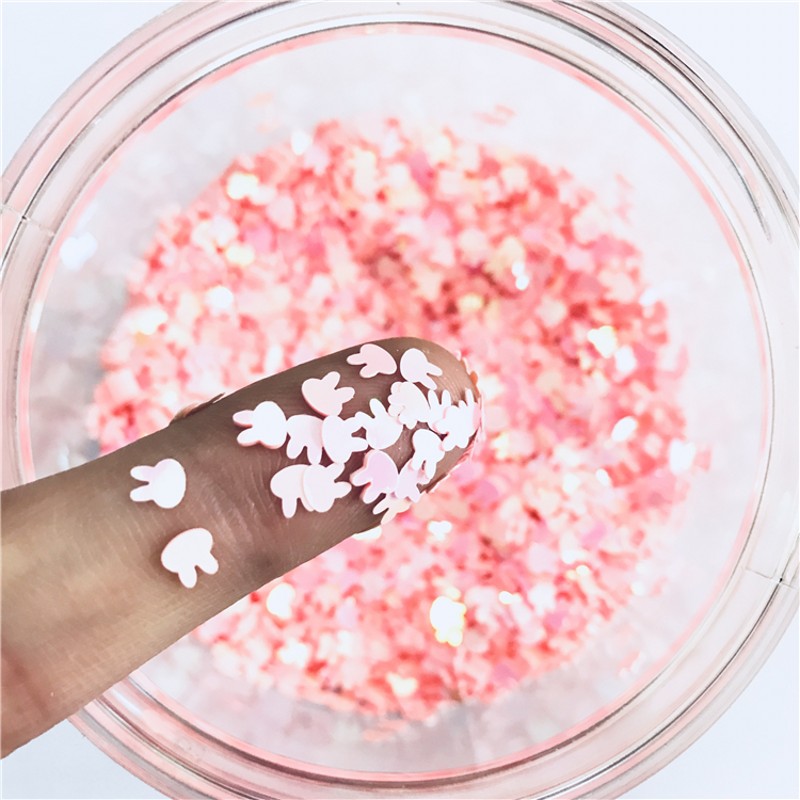 Art Craft Rabbit - Ultrathin 4mm Rabbit Shape Glitter Sequins