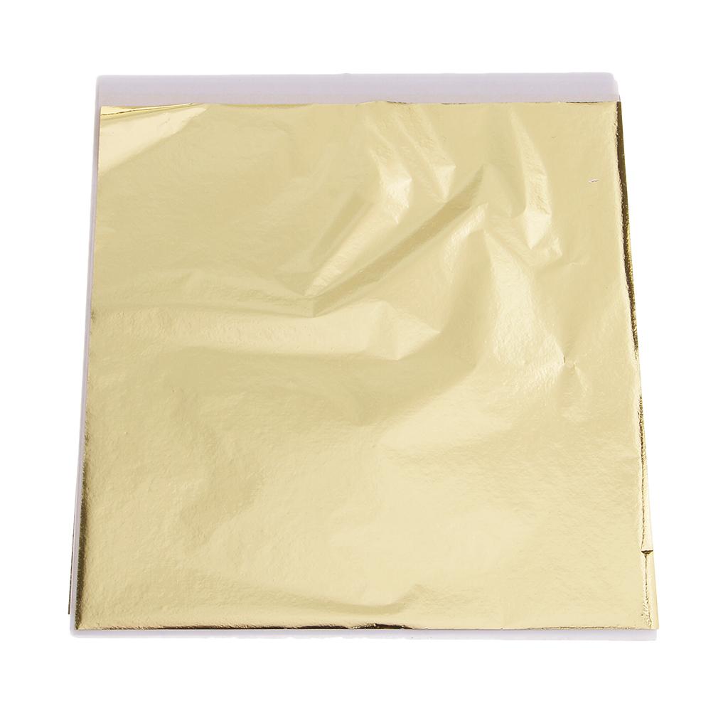 Art Craft With Leaves - 100x 14cm Gold Leaf Sheets Gilding
