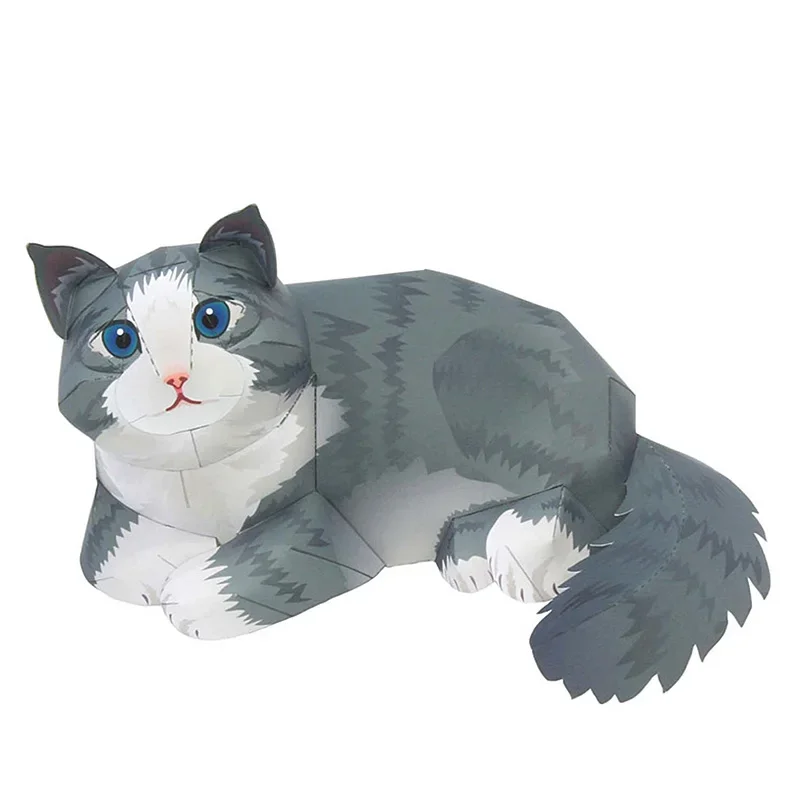 Art Craft Cardboard - Norwegian Forest Cat Folding Handmade Origami