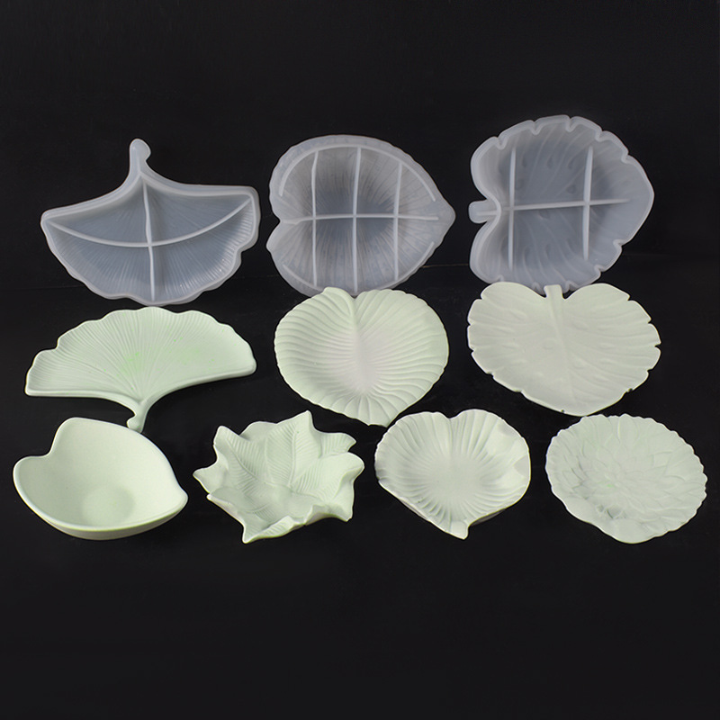 Art Craft With Leaves - Plaster Cement DIY Leaf Dish Mold