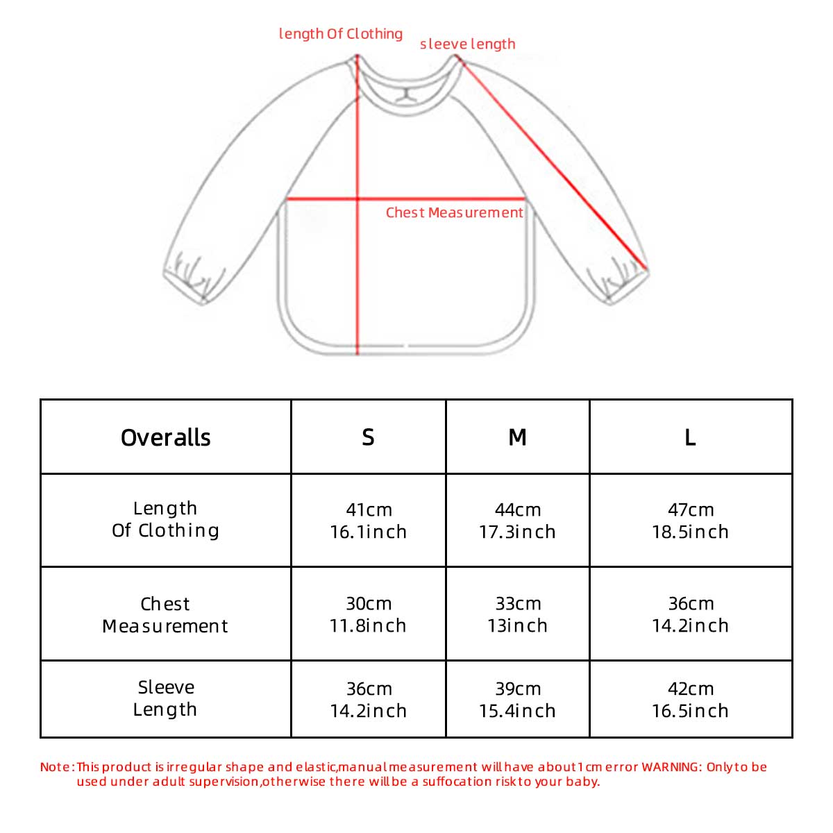 Kids Baby Long Sleeved PU Bibs - Art Craft Kindergarten ulasan dan harga