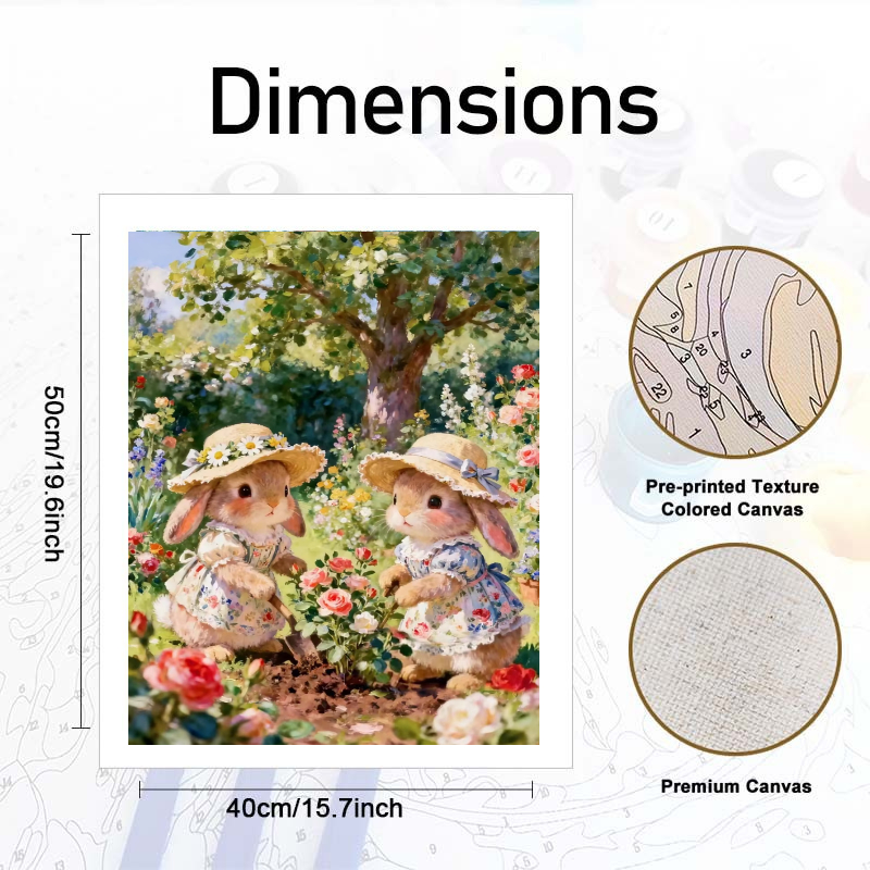 Paint By Numbers Kit for Adult - Art Craft Rabbit ulasan dan harga