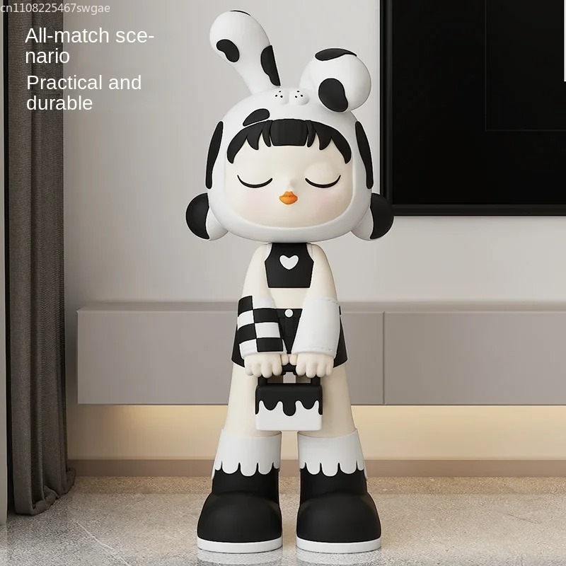 Art Cartoon Girl Statue Indoor - Art Craft Accessories ulasan dan harga