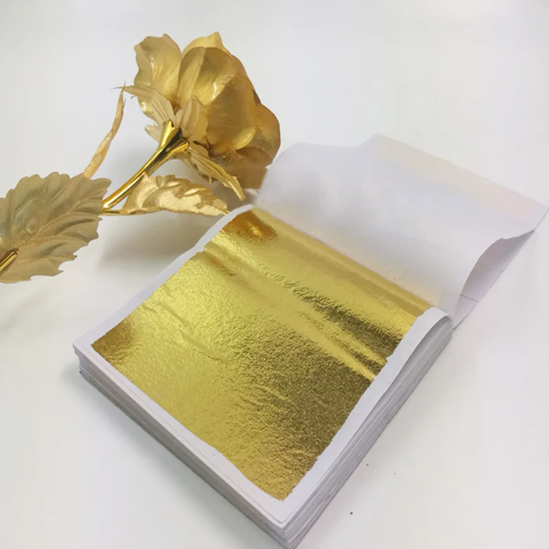 100Pcs Imitation Gold Sliver C - Art Craft With Leaves ulasan dan harga
