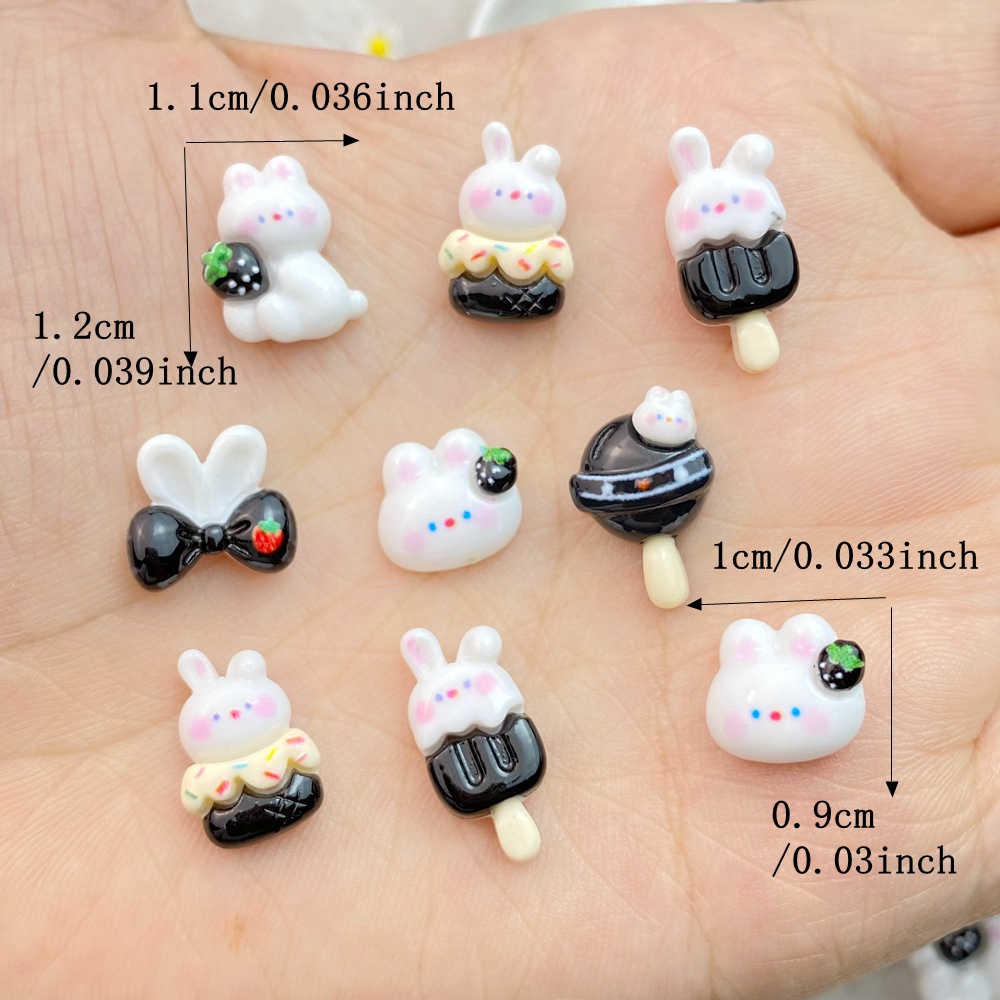 20Pcs Mixed Nail Art Resin Car - Art Craft Rabbit ulasan dan harga
