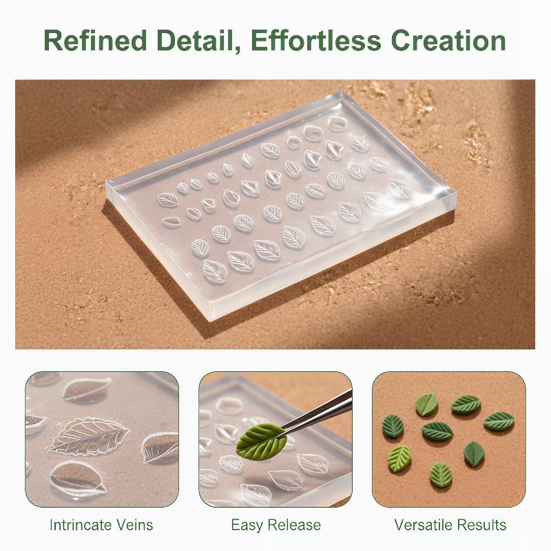 3D Mold Silicone Nail Art Deco - Art Craft With Leaves ulasan dan harga