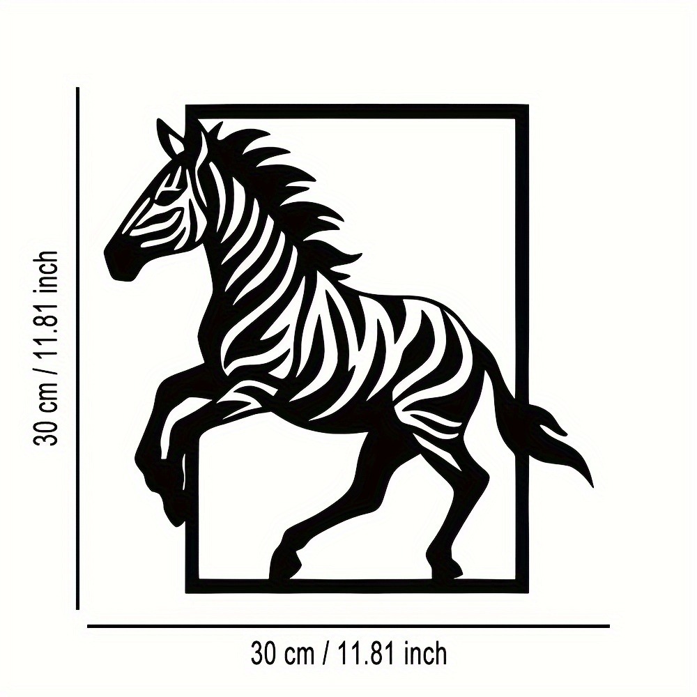 CIFBUY Metal Wall Art Elegant  - Art Craft Zebra ulasan dan harga