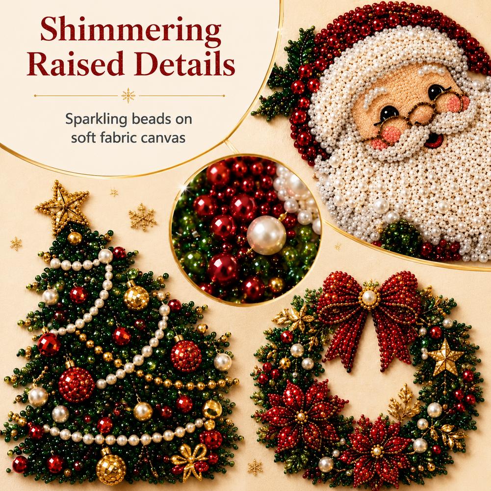 Christmas Santa Claus Pearl Ar - Art Craft Gifts For Adults ulasan dan harga