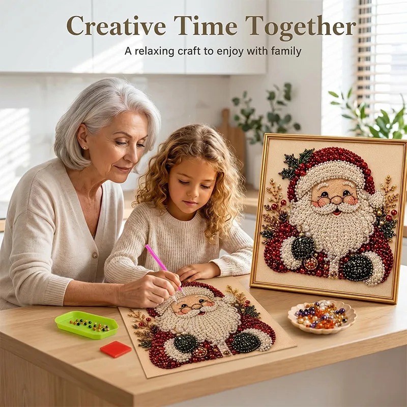 Christmas Pearl Diamond Painti - Art Craft Gifts For Adults ulasan dan harga