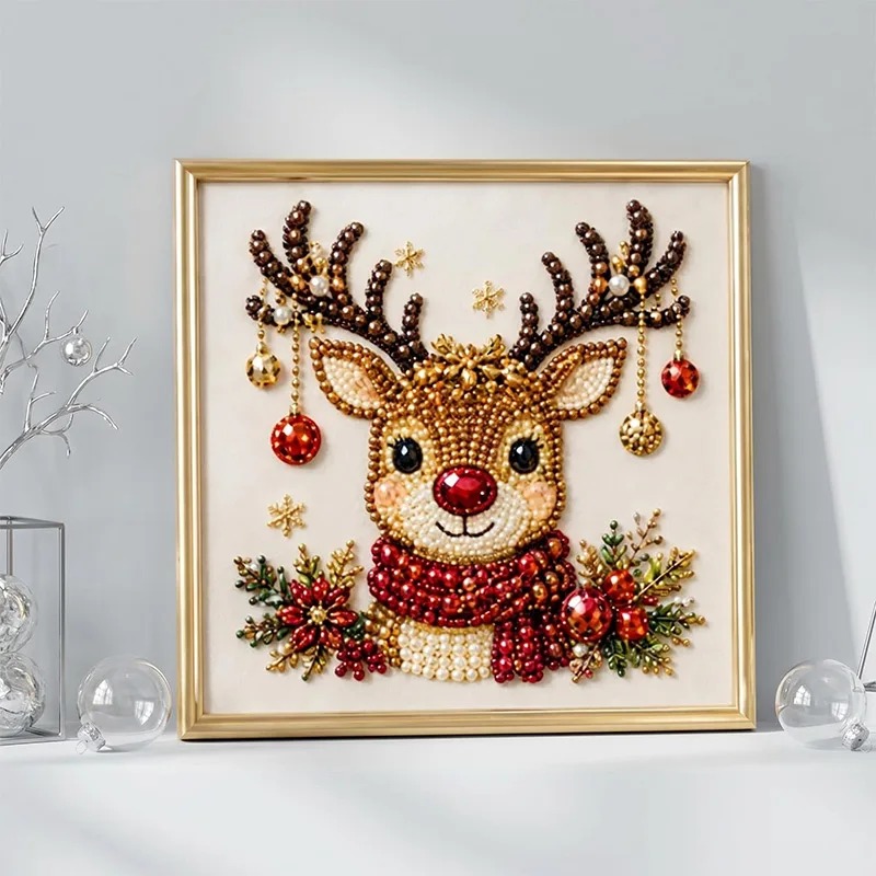 Christmas Pearl Diamond Painti - Art Craft Gifts For Adults ulasan dan harga