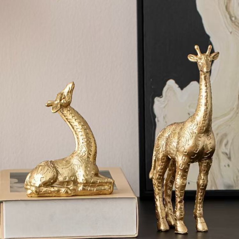 2pcs/set Giraffe Ornament, Gol - Art Craft Display ulasan dan harga