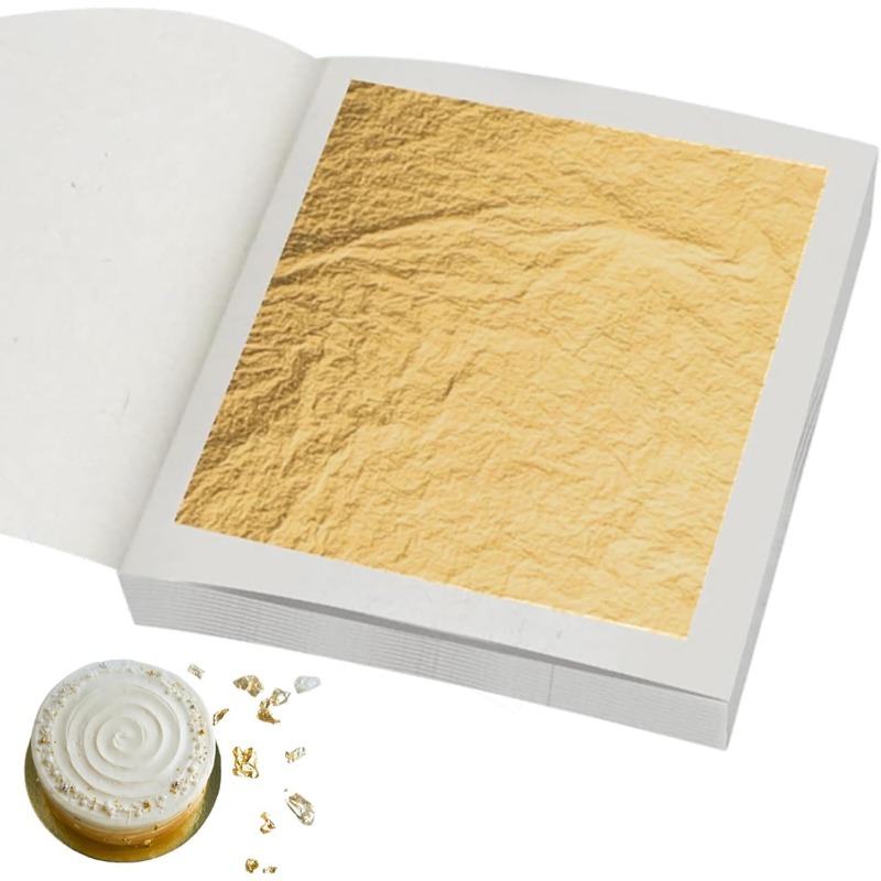 Real 24K Gold Leaf Sheets in 3 - Art Craft With Leaves ulasan dan harga