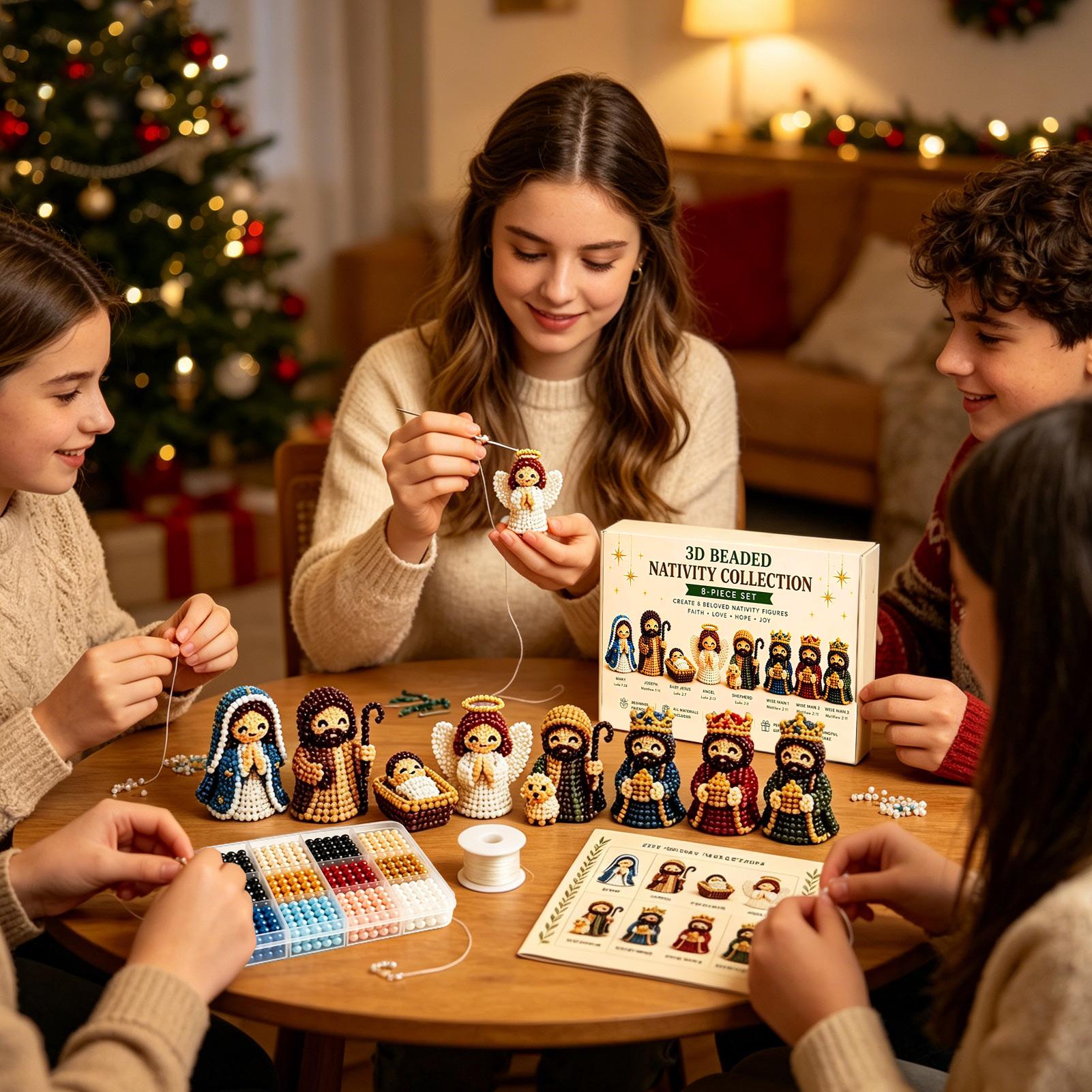 Nativity Bead Art Kit 3D Chris - Art Craft Gifts For Adults ulasan dan harga