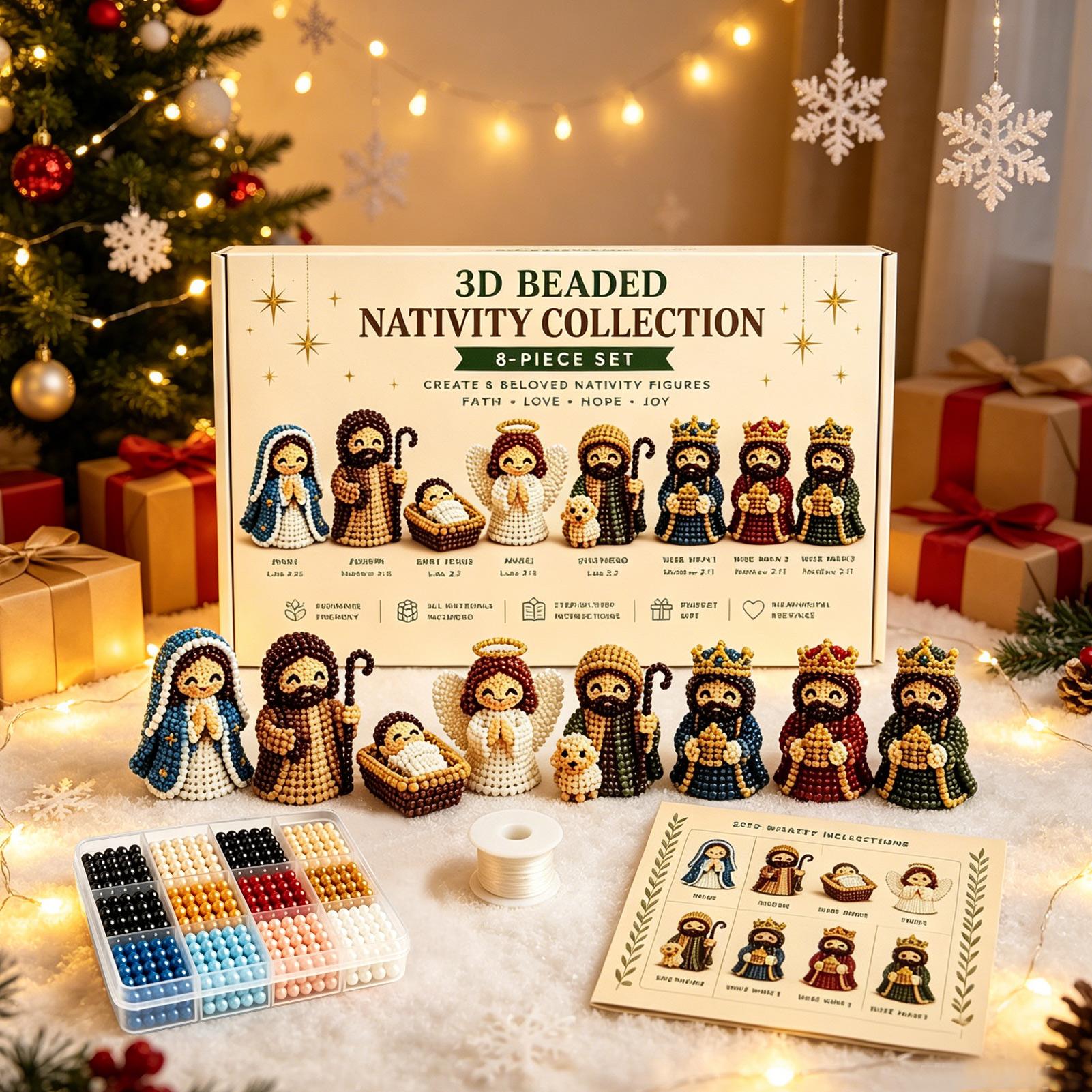 Nativity Bead Art Kit 3D Chris - Art Craft Gifts For Adults ulasan dan harga