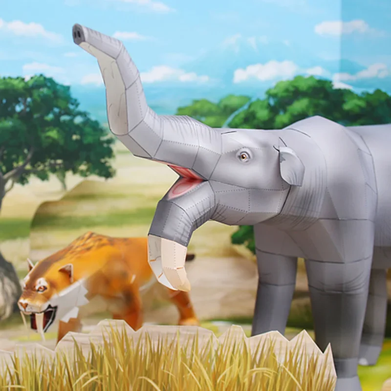 Deinotherium Elephant Origami  - Art Craft Cardboard ulasan dan harga