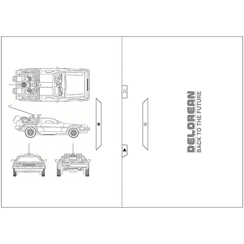Back To The Future POP-UP Card - Art Craft Cardboard ulasan dan harga