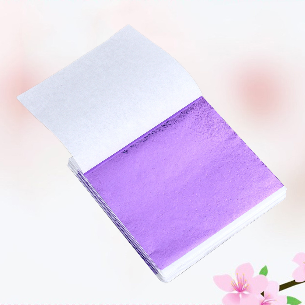 50Pcs 8x8.5cm Gold Leaf Sheets - Art Craft With Leaves ulasan dan harga
