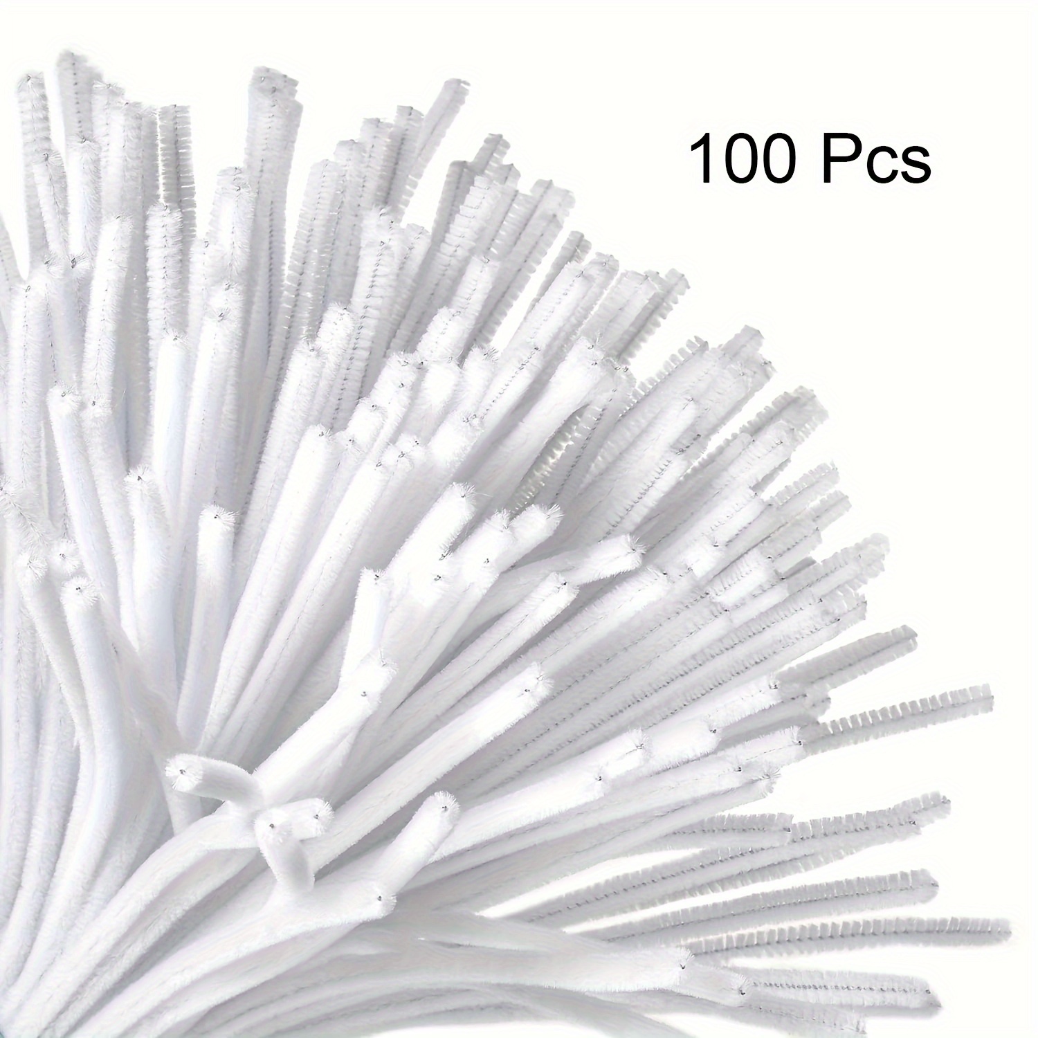 100 Pcs White Pipe Cleaners,Pi - Art Craft Kindergarten ulasan dan harga