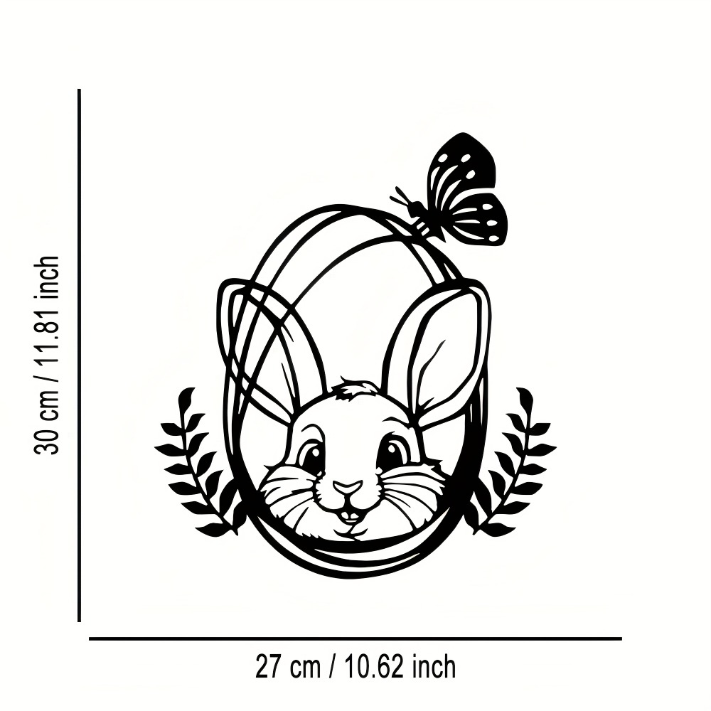 CIFBUY Metal Wall Art Bohemian - Art Craft Rabbit ulasan dan harga