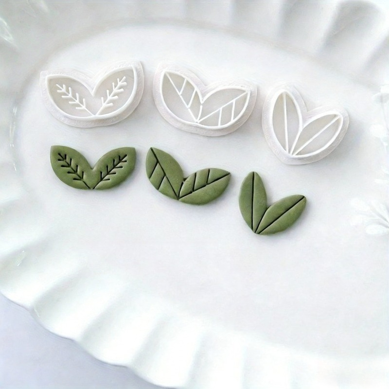 8Pcs Floral Leaf Polymer Clay  - Art Craft With Leaves ulasan dan harga