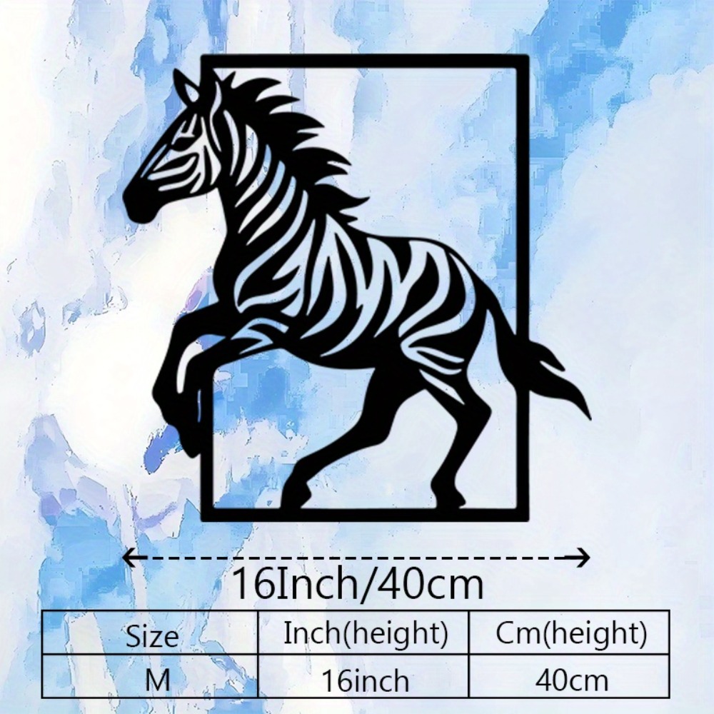 CIFBUY Metal Wall Art Zebra Ir - Art Craft Zebra ulasan dan harga