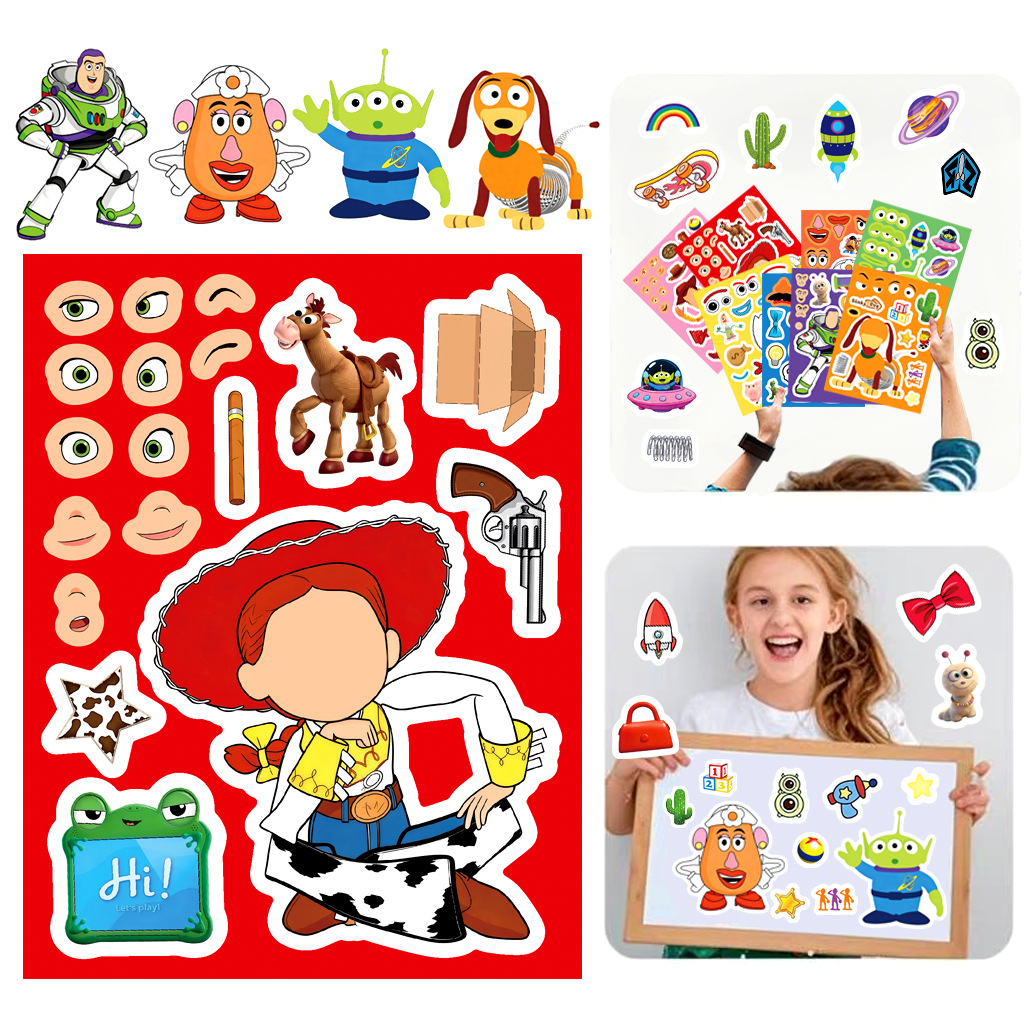 Toy Story 5 Make a Face Sticke - Art Craft Accessories ulasan dan harga