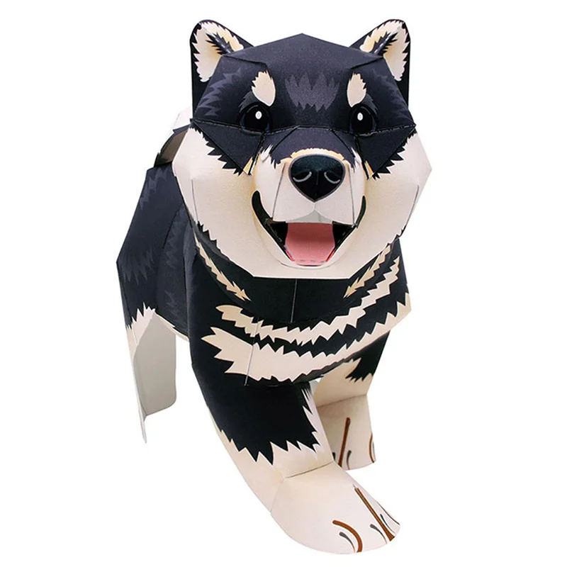 Black Shiba Inu Dog Handmade O - Art Craft Cardboard ulasan dan harga
