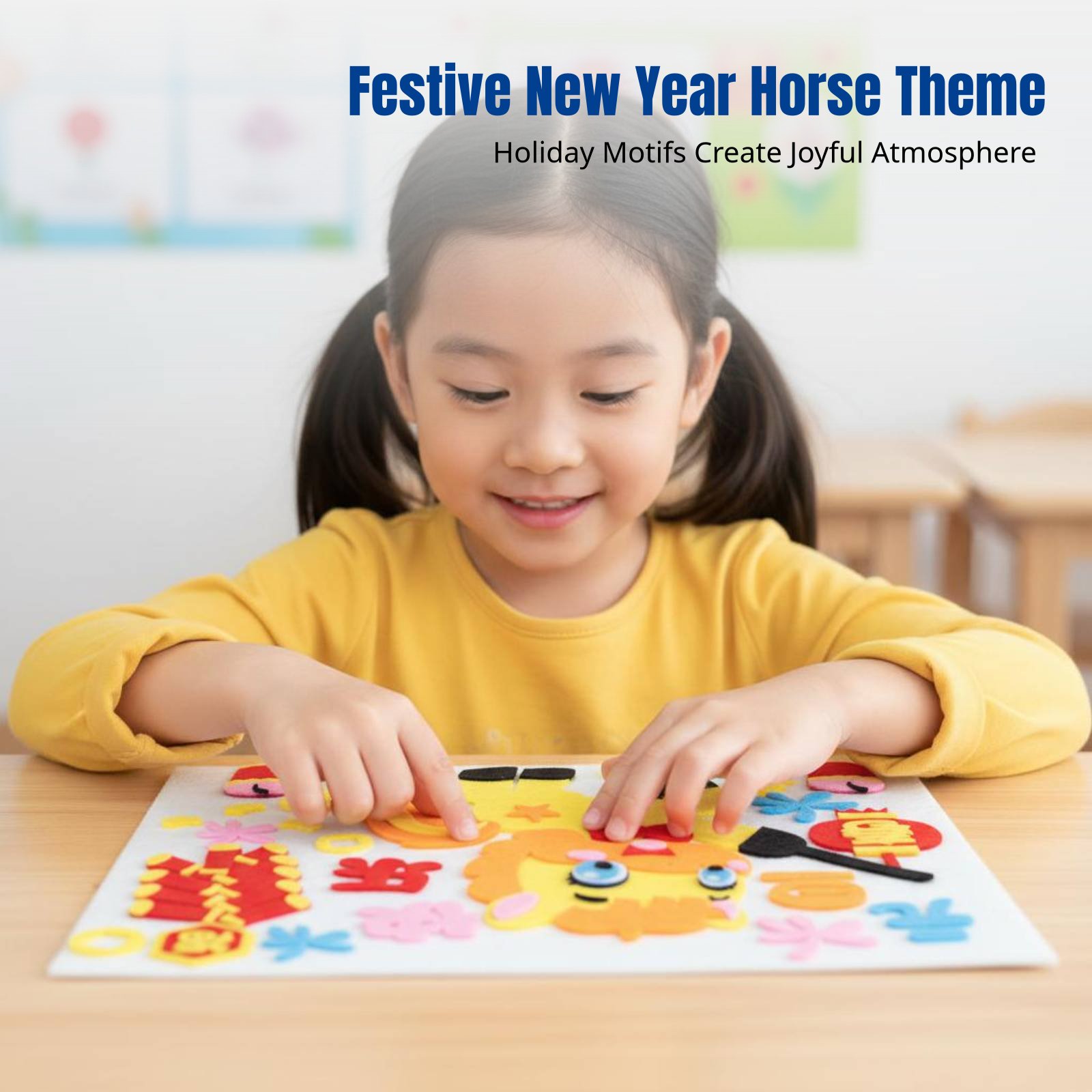 2026 New Year DIY Fabric Art S - Art Craft Kindergarten ulasan dan harga