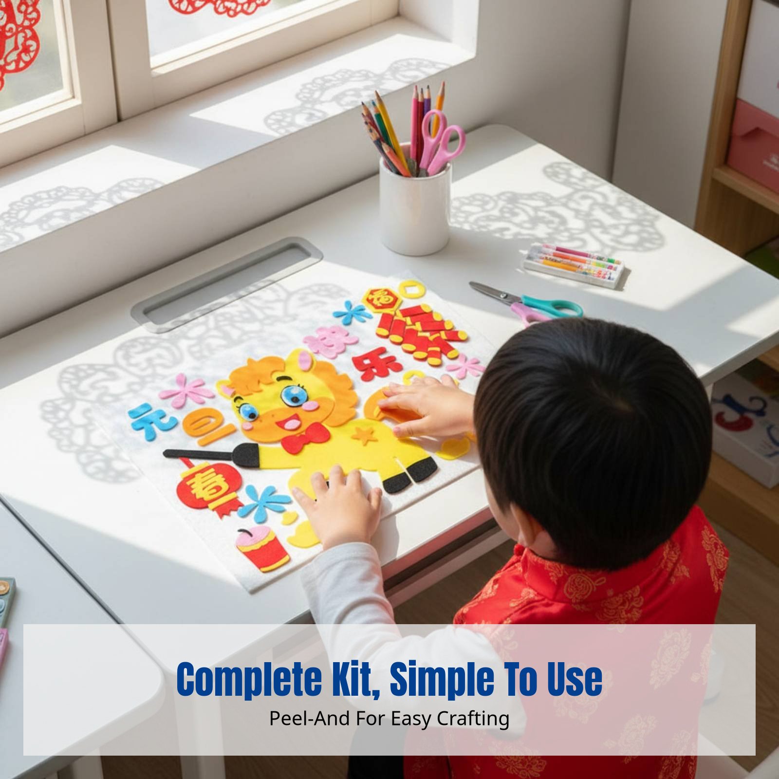 2026 New Year DIY Fabric Art S - Art Craft Kindergarten ulasan dan harga