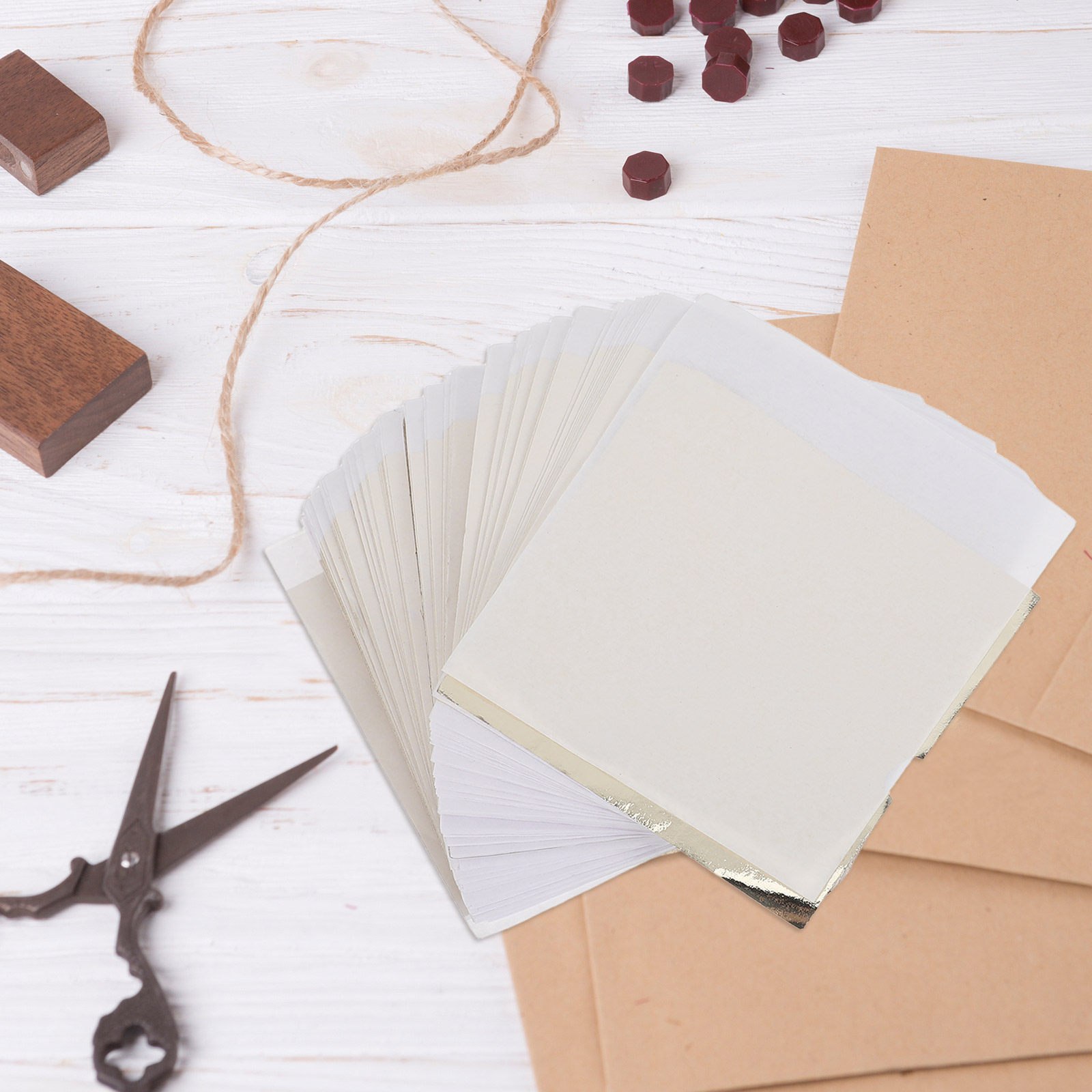 200Pcs Gold Leaf Sheets Vintag - Art Craft Furniture ulasan dan harga
