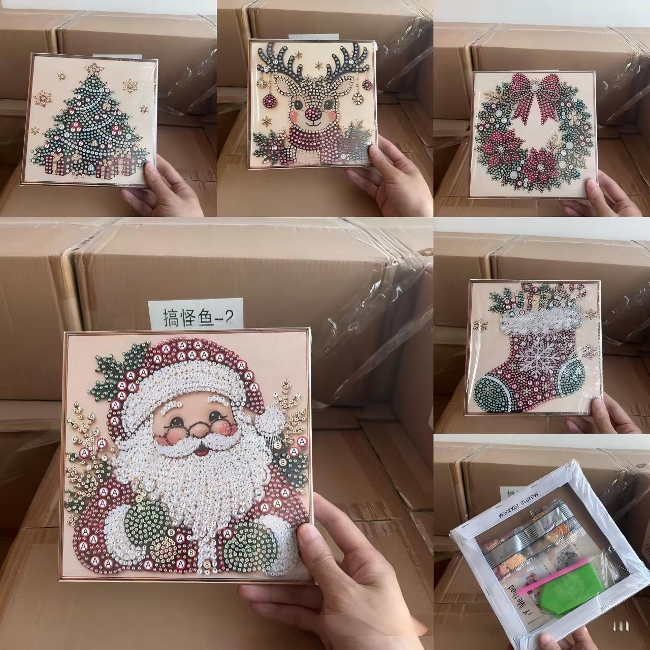 Christmas Pearl Diamond Painti - Art Craft Gifts For Adults ulasan dan harga