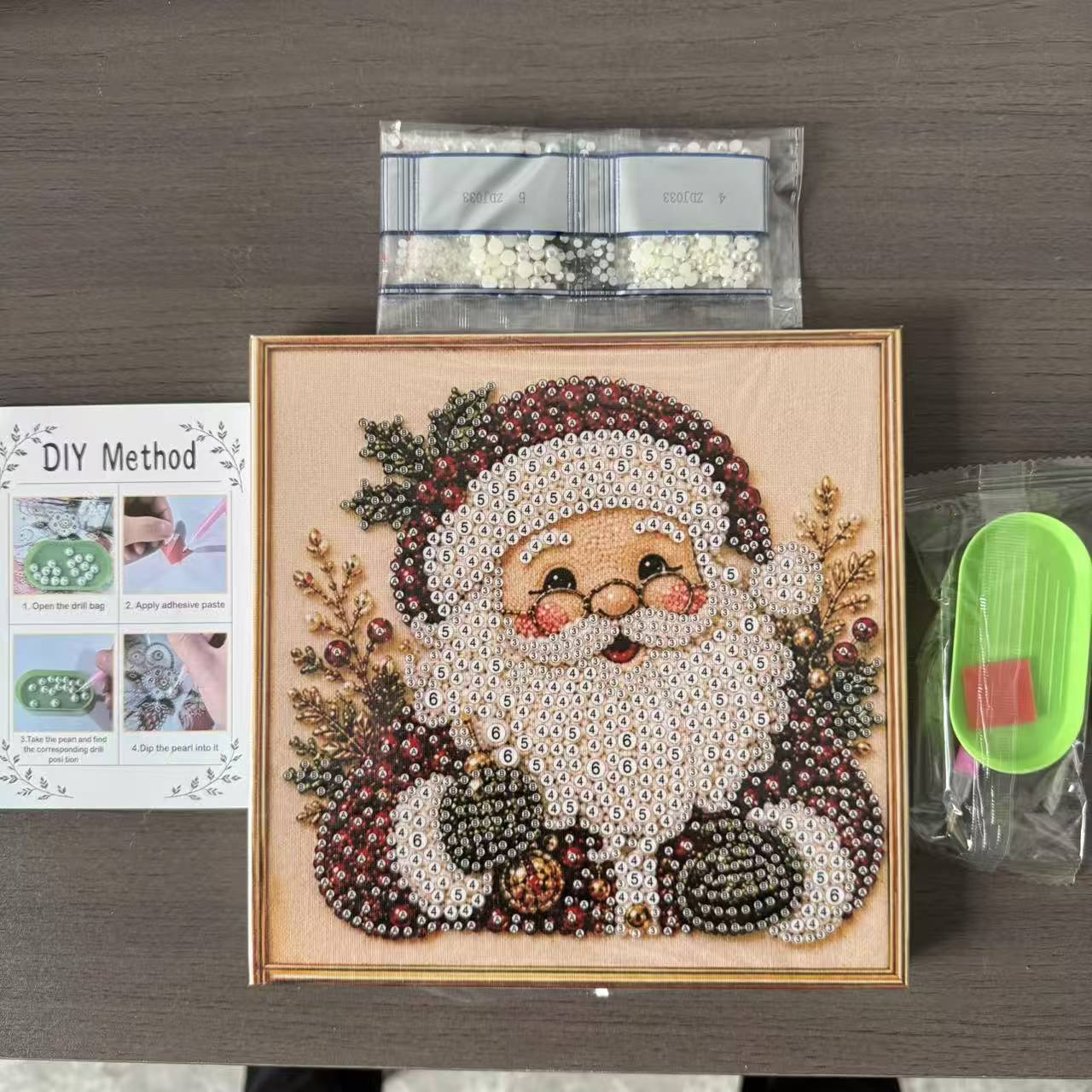 Christmas Pearl Diamond Painti - Art Craft Gifts For Adults ulasan dan harga