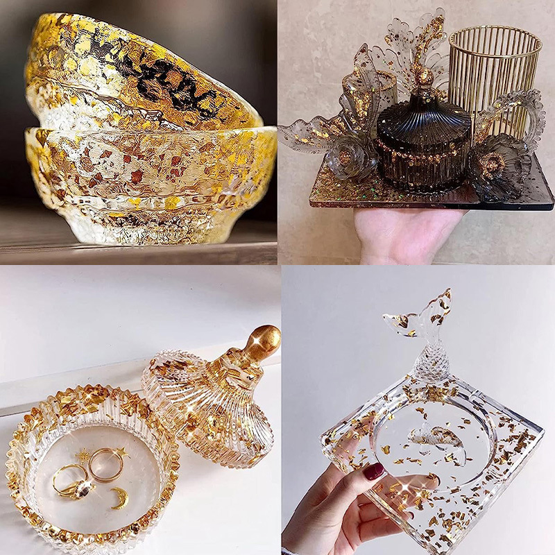 200Pcs Golden Leaf Foil Leaf S - Art Craft With Leaves ulasan dan harga
