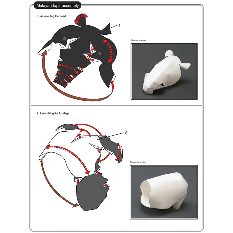 Malayan Tapir Origami Art Mini - Art Craft Cardboard ulasan dan harga