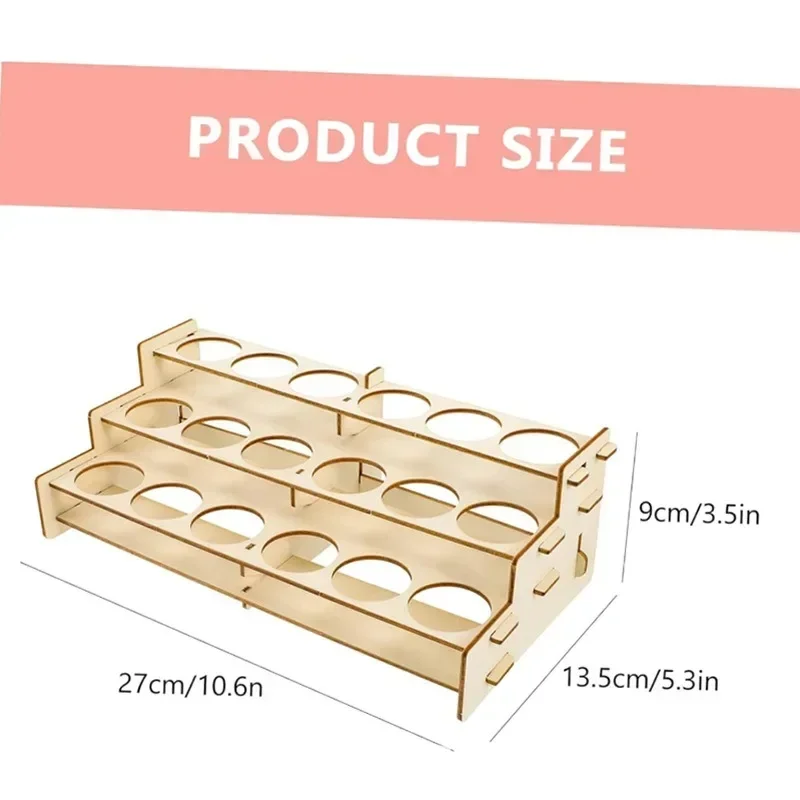 Wooden Paint Rack Organizer fo - Art Craft Display ulasan dan harga