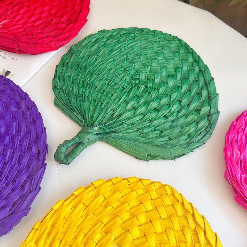 Chinese Style Handmade Fan Ret - Art Craft With Leaves ulasan dan harga