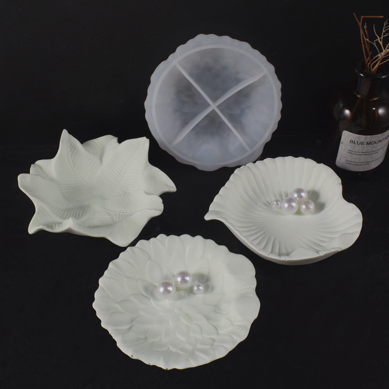 Plaster Cement DIY Leaf Dish M - Art Craft With Leaves ulasan dan harga