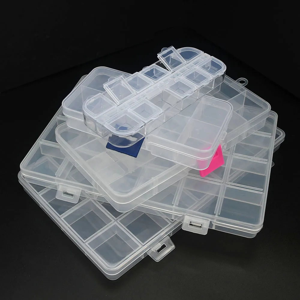 6-32 Compartments Plastic Stor - Art Craft Display ulasan dan harga