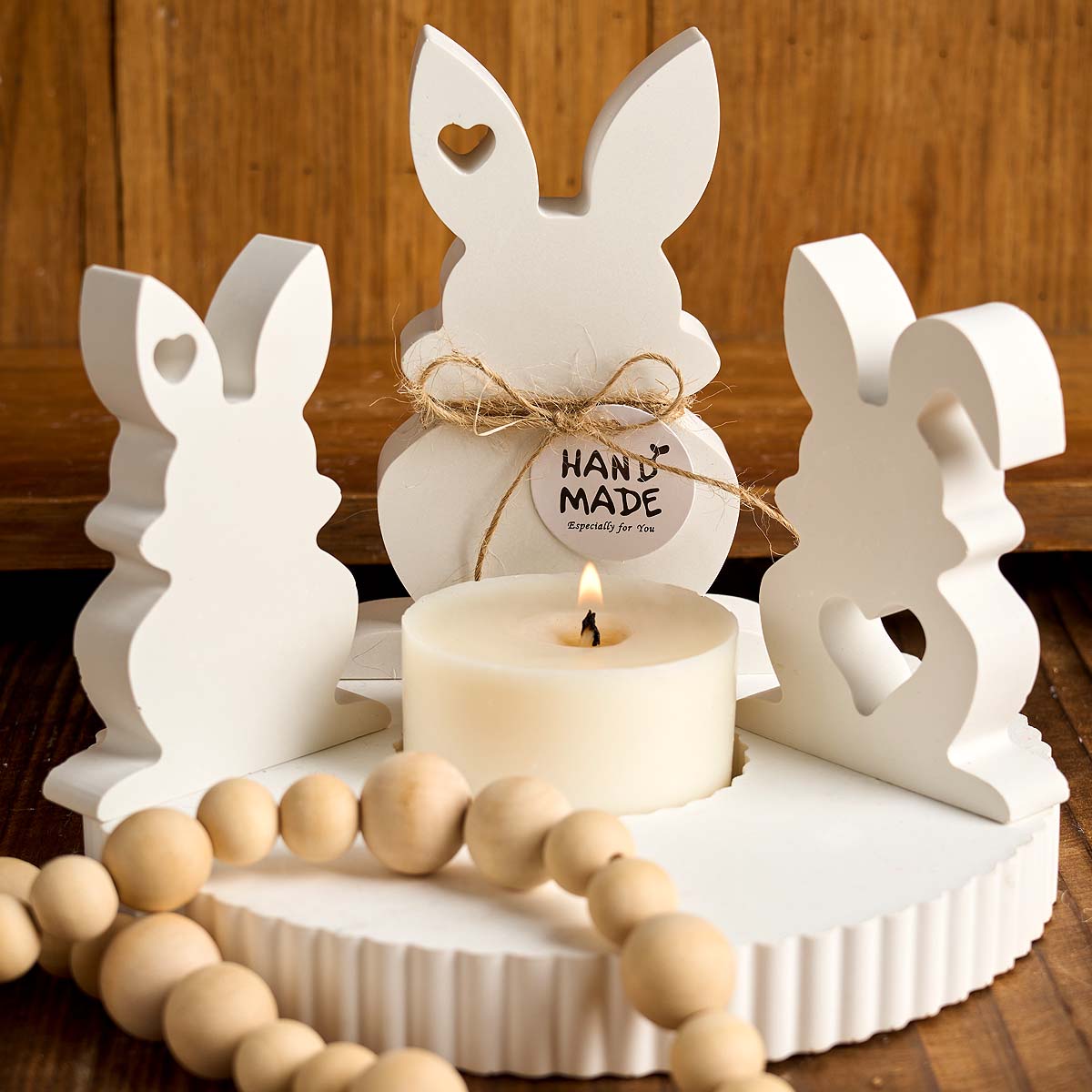 3D Heart Rabbit Silicone Candl - Art Craft Rabbit ulasan dan harga