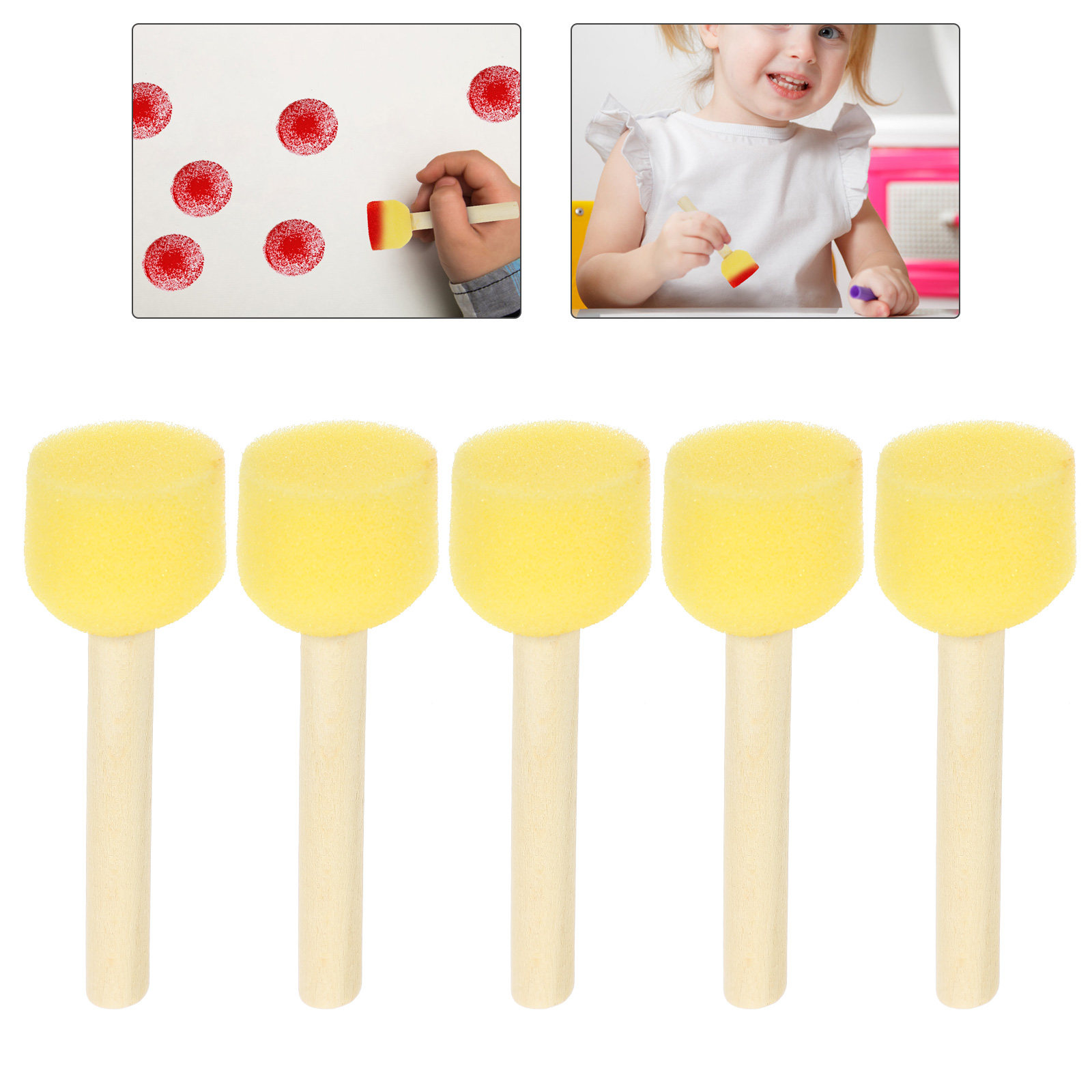 20Pcs Painting Sponge for Kids - Art Craft Kindergarten ulasan dan harga