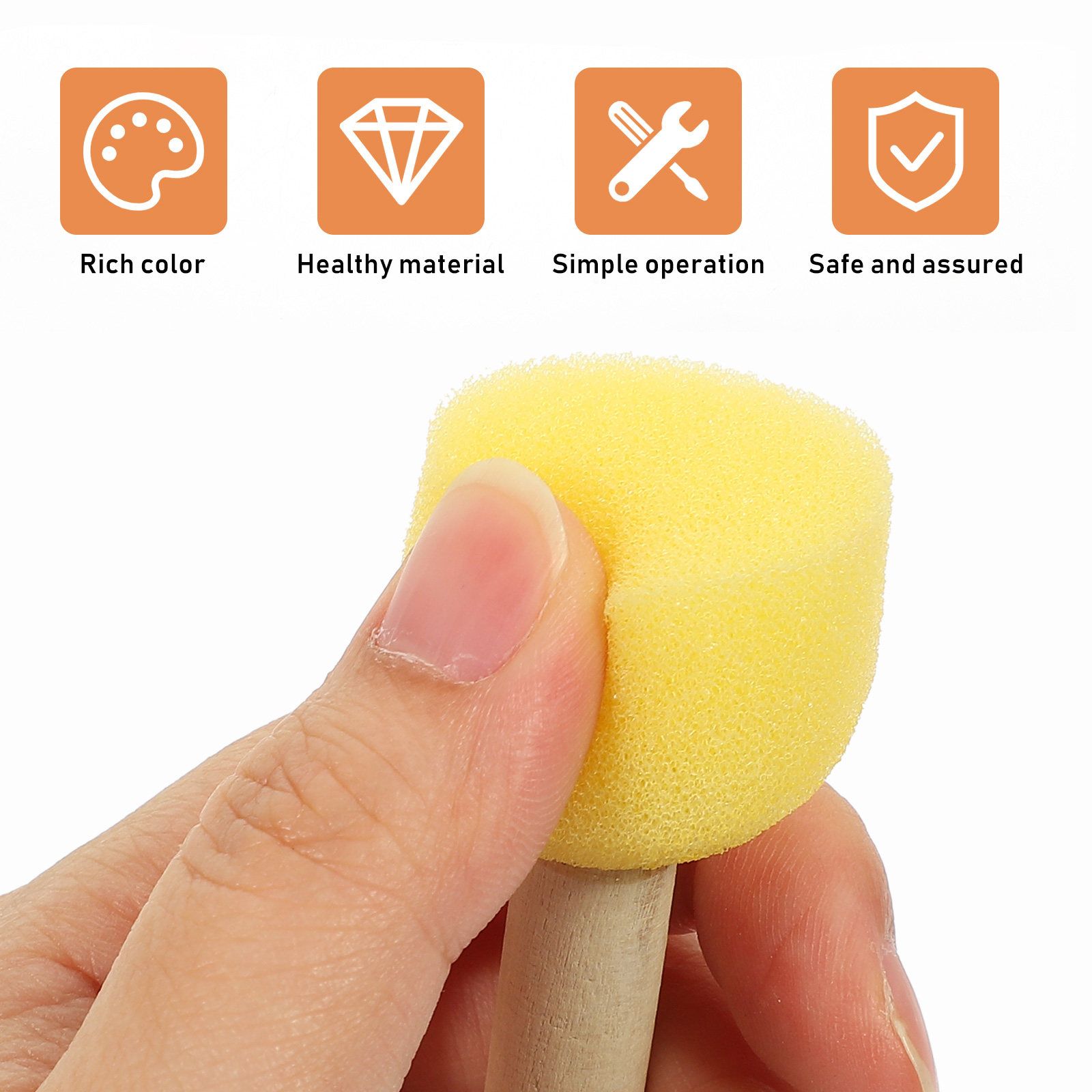 20Pcs Painting Sponge for Kids - Art Craft Kindergarten ulasan dan harga
