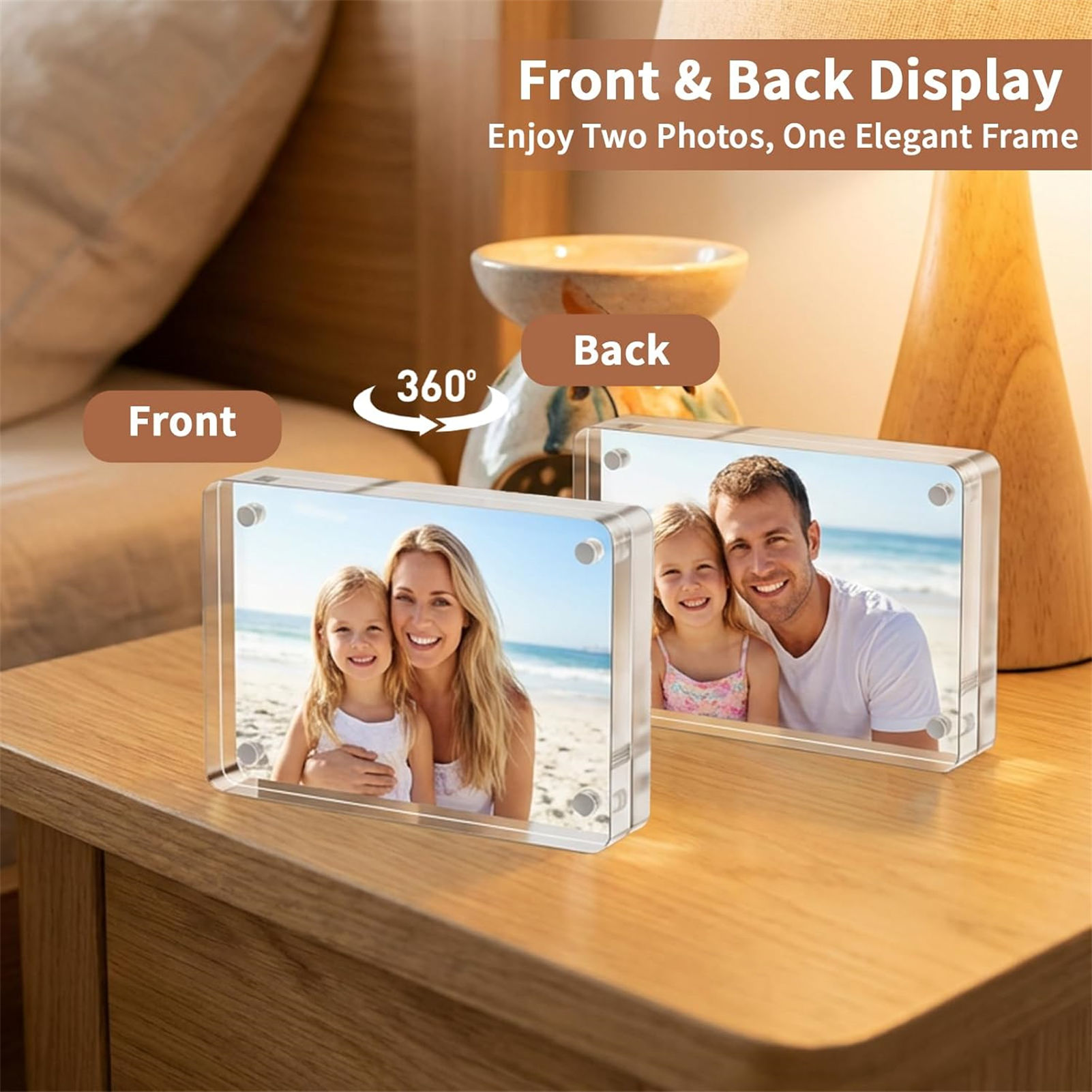 Acrylic Magnetic Photo Frame 2 - Art Craft Display ulasan dan harga