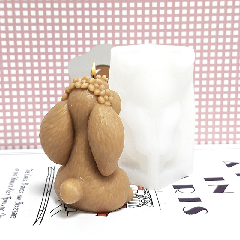 Prayer Rabbit Candle Mold Sili - Art Craft Rabbit ulasan dan harga