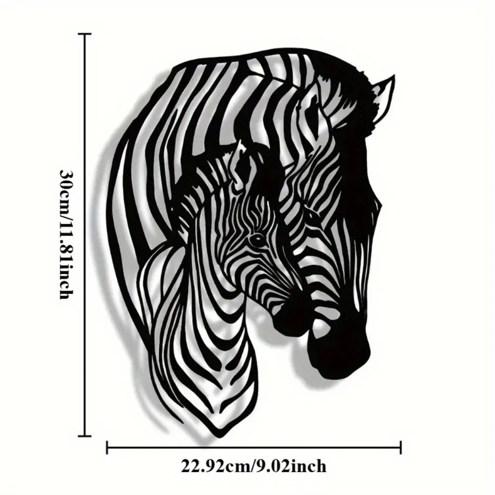 Brand Zebra Family Metal Wall  - Art Craft Zebra ulasan dan harga
