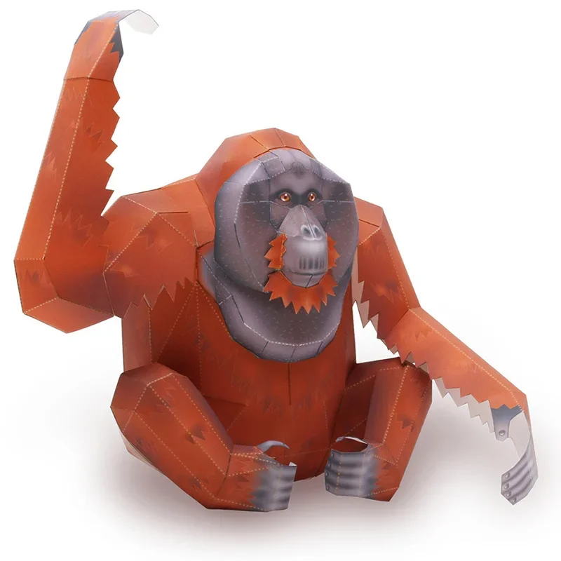 Orangutan Gorilla Origami Art  - Art Craft Cardboard ulasan dan harga