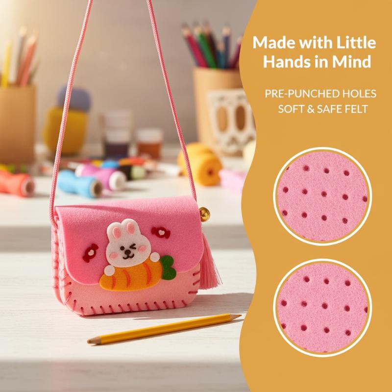 Children Felt Bag Making Kit D - Art Craft Kindergarten ulasan dan harga