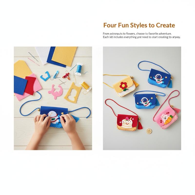 Children Felt Bag Making Kit D - Art Craft Kindergarten ulasan dan harga