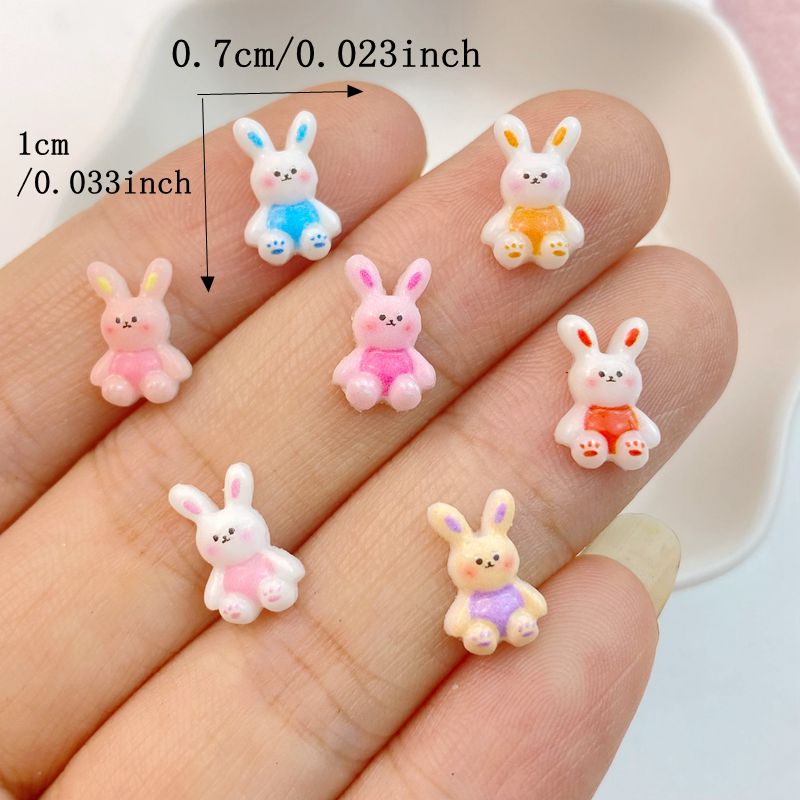 50Pcs New Mixed Nail Art Resin - Art Craft Rabbit ulasan dan harga