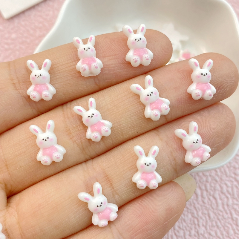 50Pcs New Mixed Nail Art Resin - Art Craft Rabbit ulasan dan harga